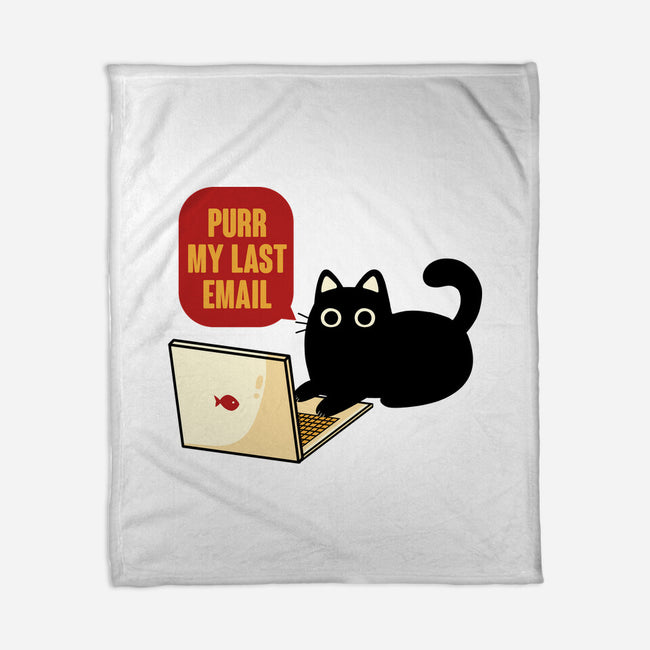 Purr My Last Email-None-Fleece-Blanket-tobefonseca