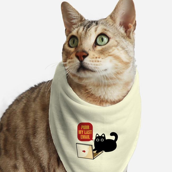 Purr My Last Email-Cat-Bandana-Pet Collar-tobefonseca