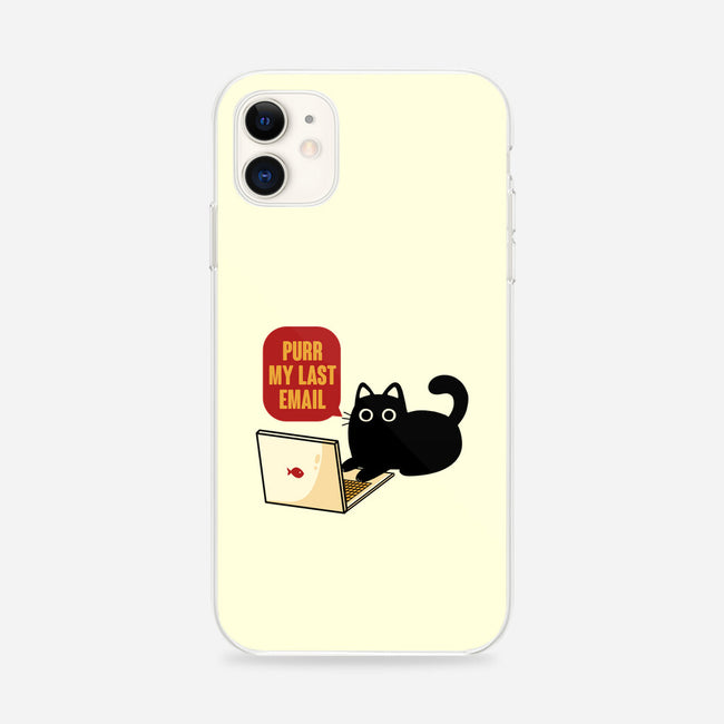 Purr My Last Email-iPhone-Snap-Phone Case-tobefonseca