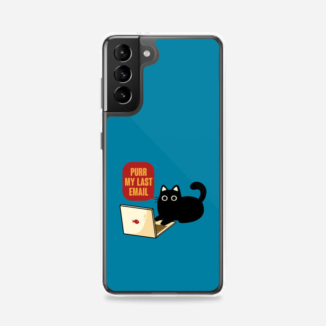 Purr My Last Email-Samsung-Snap-Phone Case-tobefonseca