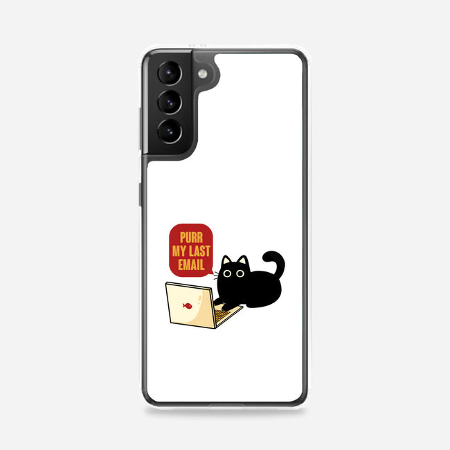 Purr My Last Email-Samsung-Snap-Phone Case-tobefonseca