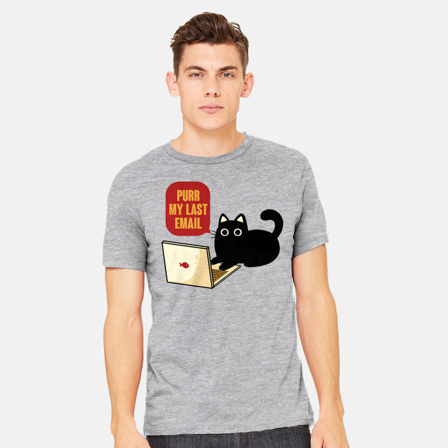 Purr My Last Email-Mens-Heavyweight-Tee-tobefonseca