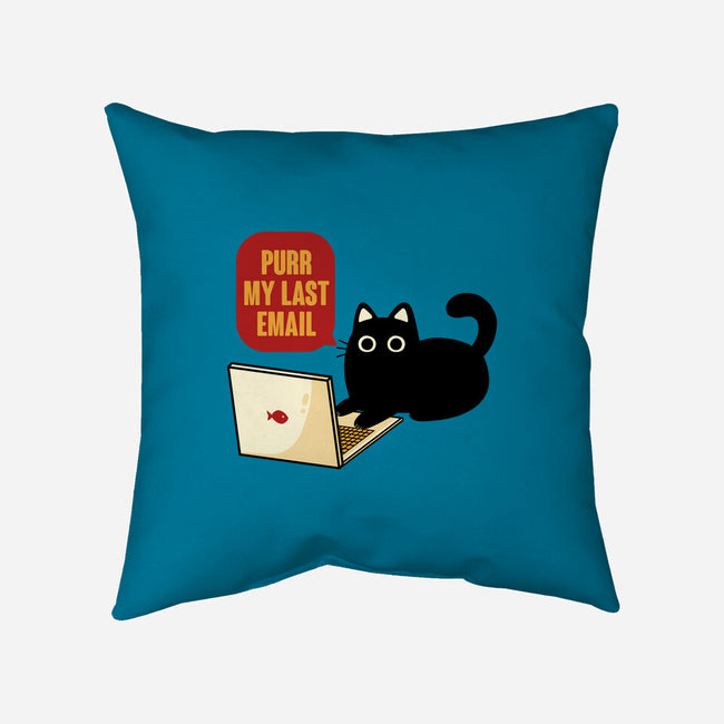 Purr My Last Email-None-Non-Removable Cover w Insert-Throw Pillow-tobefonseca