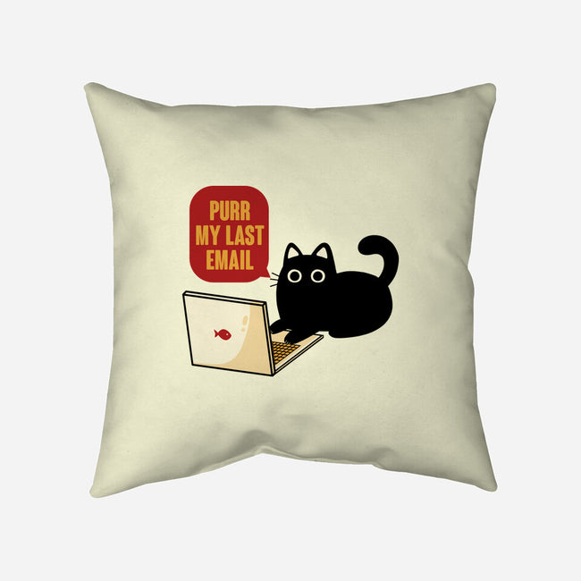 Purr My Last Email-None-Removable Cover w Insert-Throw Pillow-tobefonseca