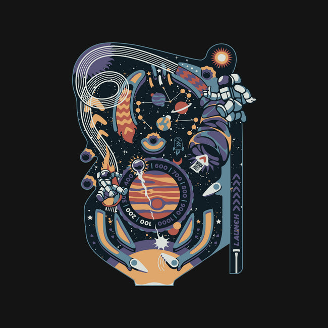 Pinball Space Machine-Womens-V-Neck-Tee-tobefonseca