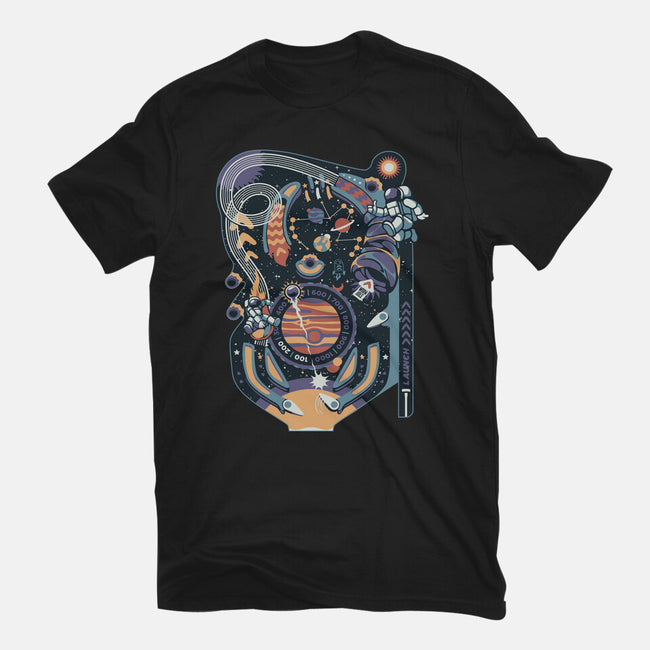 Pinball Space Machine-Mens-Heavyweight-Tee-tobefonseca