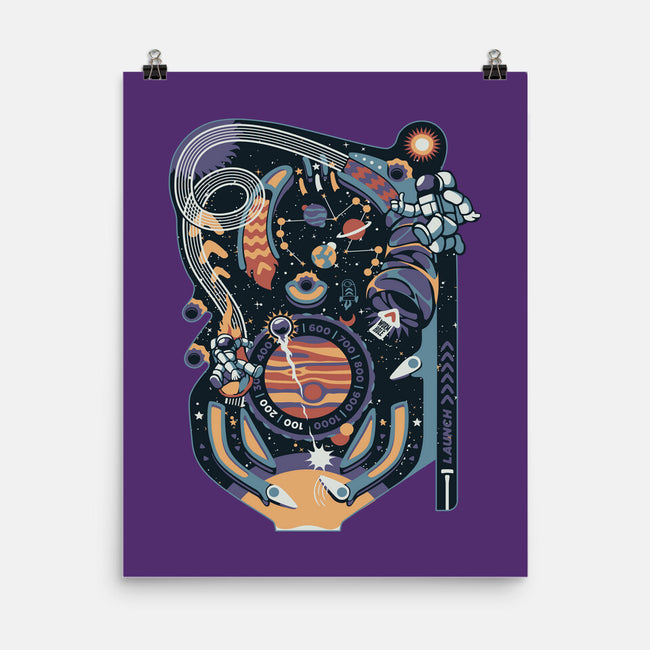Pinball Space Machine-None-Matte-Poster-tobefonseca