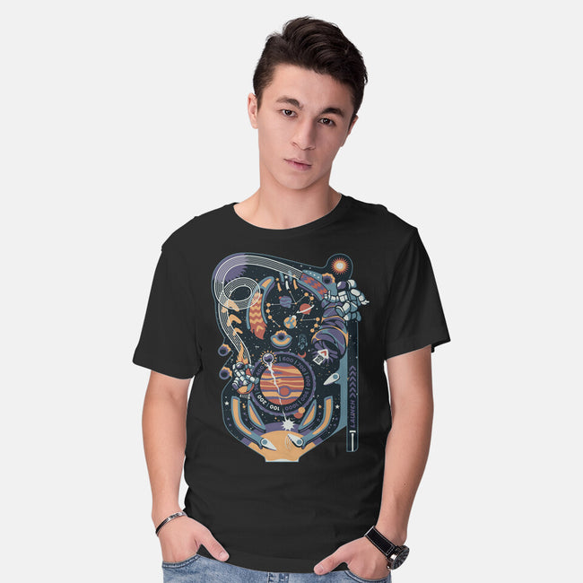 Pinball Space Machine-Mens-Basic-Tee-tobefonseca