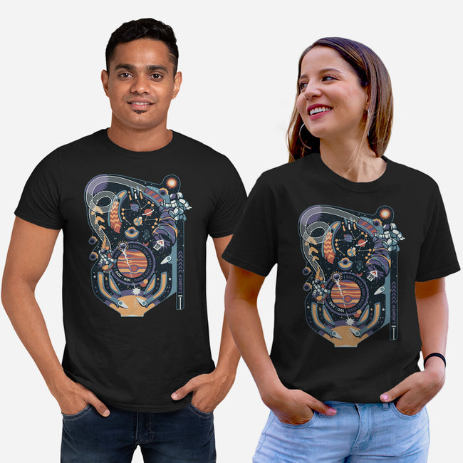 Pinball Space Machine-Unisex-Basic-Tee-tobefonseca