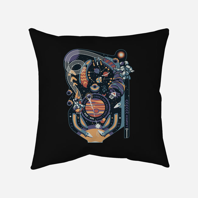 Pinball Space Machine-None-Non-Removable Cover w Insert-Throw Pillow-tobefonseca