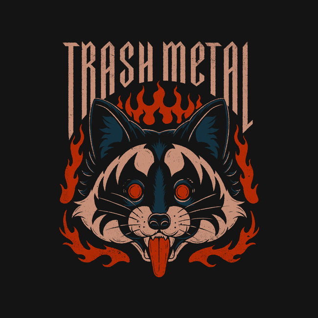Trash Metal Raccoon-Unisex-Basic-Tee-Thiago Correa