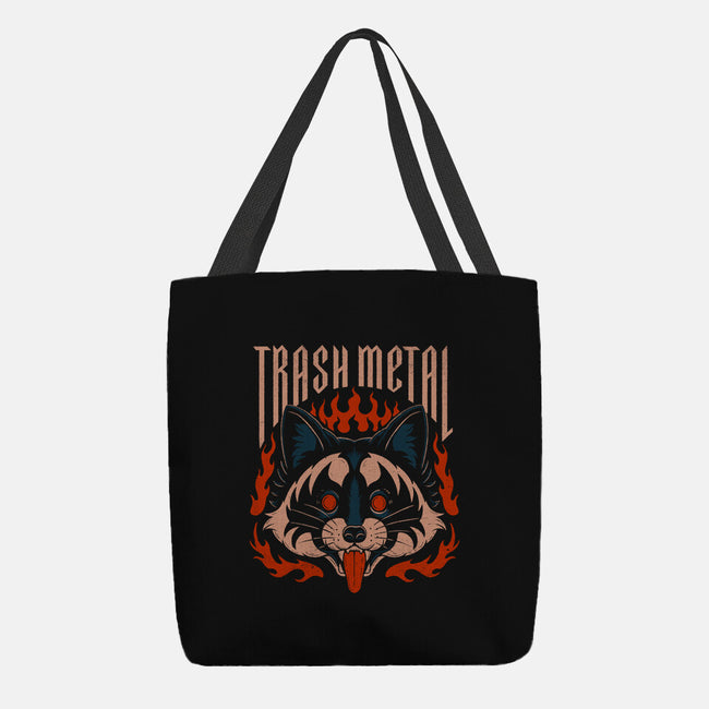 Trash Metal Raccoon-None-Basic Tote-Bag-Thiago Correa