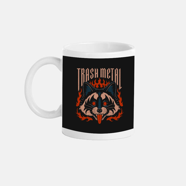 Trash Metal Raccoon-None-Mug-Drinkware-Thiago Correa