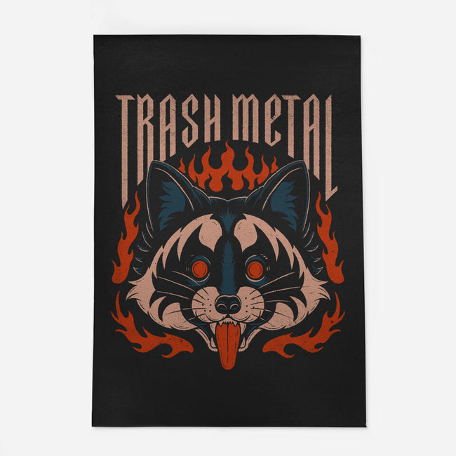 Trash Metal Raccoon-None-Indoor-Rug-Thiago Correa