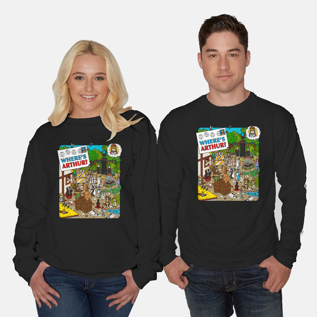 Where’s Arthur?-Unisex-Crew Neck-Sweatshirt-drbutler