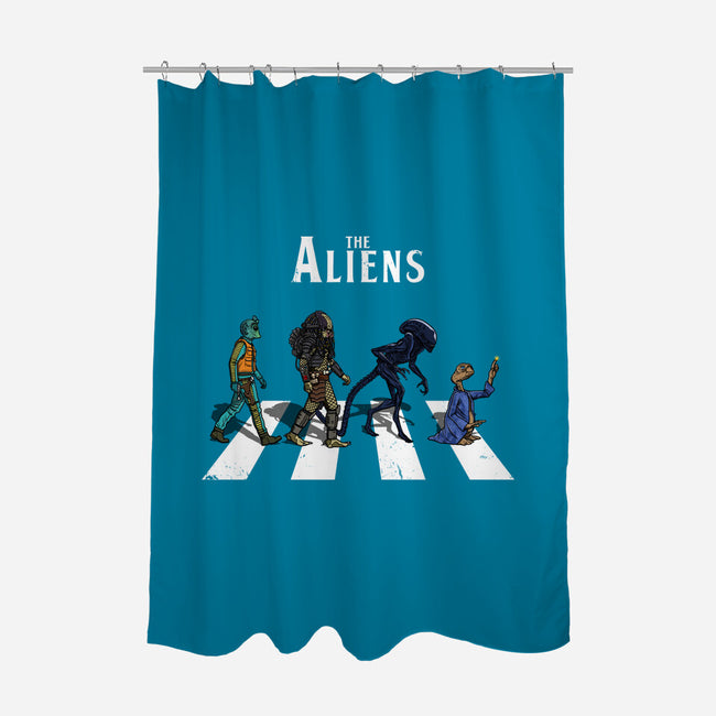 The Aliens-None-Polyester-Shower Curtain-drbutler