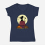 Halloween Vibes-Womens-V-Neck-Tee-drbutler