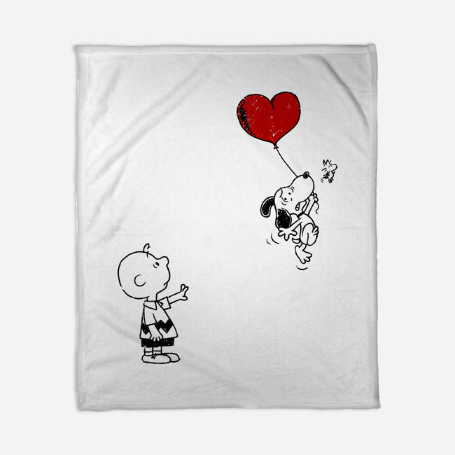 Balloon Beagle-None-Fleece-Blanket-drbutler