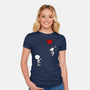 Balloon Beagle-Womens-Fitted-Tee-drbutler