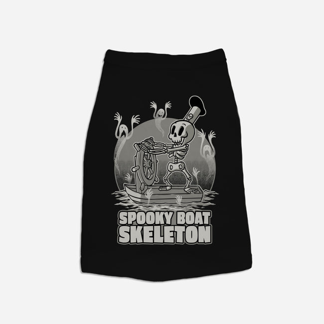 Spooky Boat Skeleton-Cat-Basic-Pet Tank-Studio Mootant