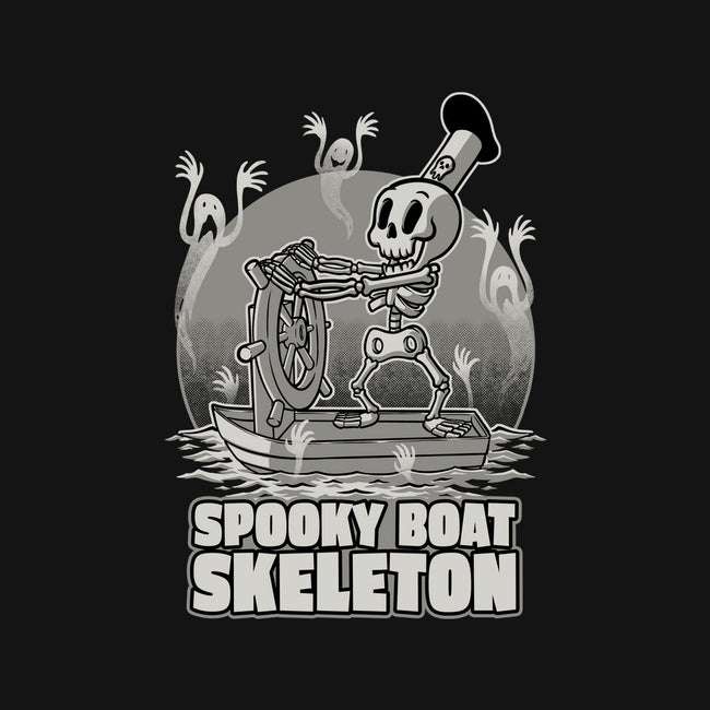 Spooky Boat Skeleton-Womens-Basic-Tee-Studio Mootant