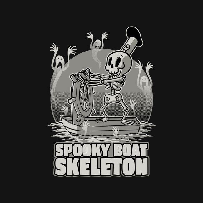 Spooky Boat Skeleton-None-Stretched-Canvas-Studio Mootant