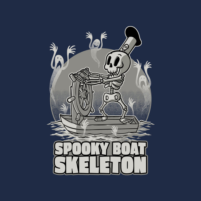 Spooky Boat Skeleton-Mens-Heavyweight-Tee-Studio Mootant