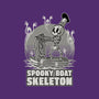 Spooky Boat Skeleton-Womens-Fitted-Tee-Studio Mootant