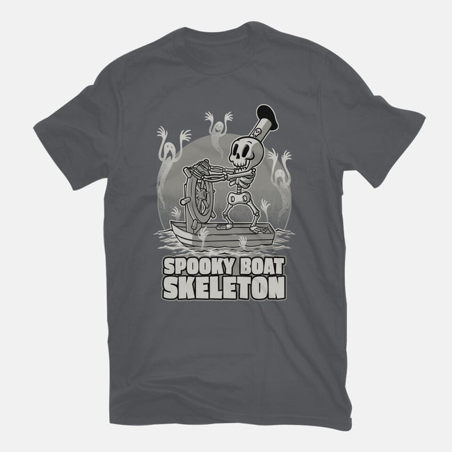 Spooky Boat Skeleton-Mens-Premium-Tee-Studio Mootant