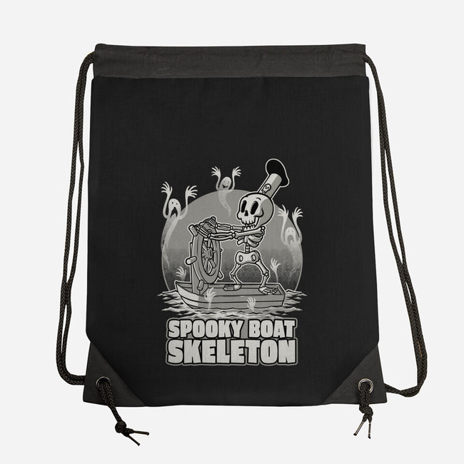 Spooky Boat Skeleton-None-Drawstring-Bag-Studio Mootant