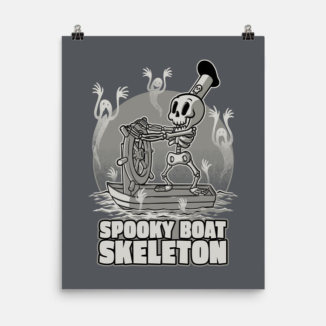 Spooky Boat Skeleton-None-Matte-Poster-Studio Mootant