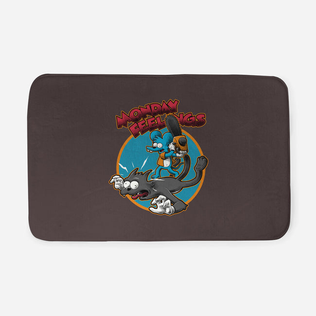 The Itchy And Scratchy Monday-None-Memory Foam-Bath Mat-Studio Mootant