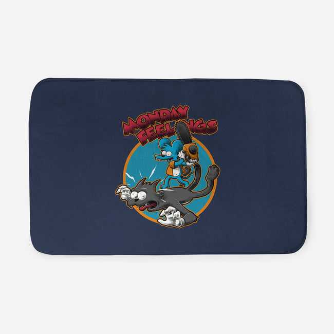 The Itchy And Scratchy Monday-None-Memory Foam-Bath Mat-Studio Mootant