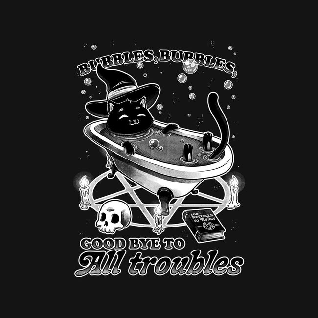 Bubble Bath Cat Witch-Womens-Racerback-Tank-Studio Mootant