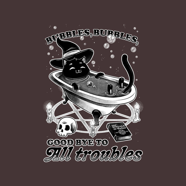 Bubble Bath Cat Witch-None-Beach-Towel-Studio Mootant