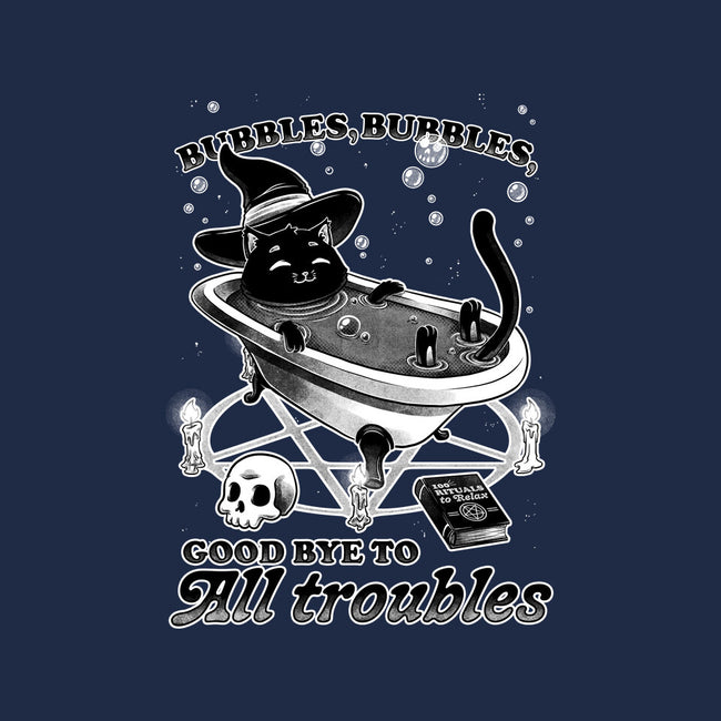 Bubble Bath Cat Witch-Youth-Pullover-Sweatshirt-Studio Mootant