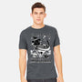 Bubble Bath Cat Witch-Mens-Heavyweight-Tee-Studio Mootant