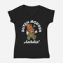 Guten Morgen-Womens-V-Neck-Tee-Nemons