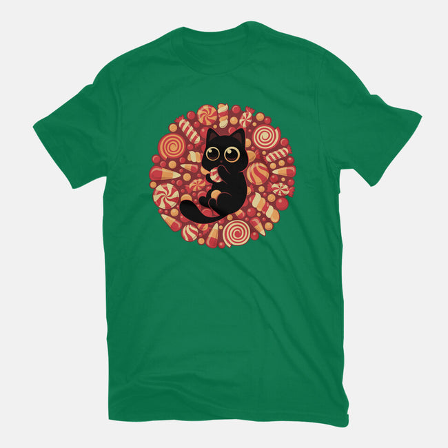 Kitty Candyland-Womens-Basic-Tee-erion_designs