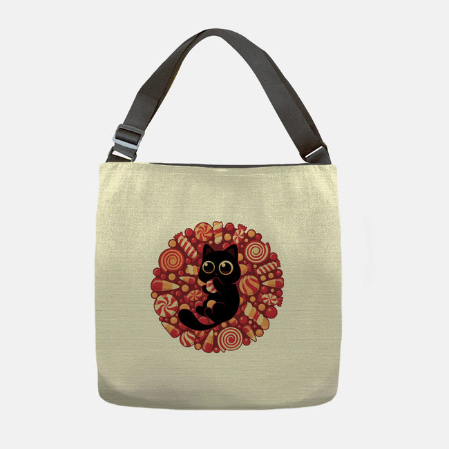 Kitty Candyland-None-Adjustable Tote-Bag-erion_designs