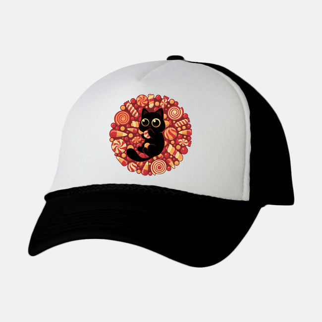 Kitty Candyland-Unisex-Trucker-Hat-erion_designs