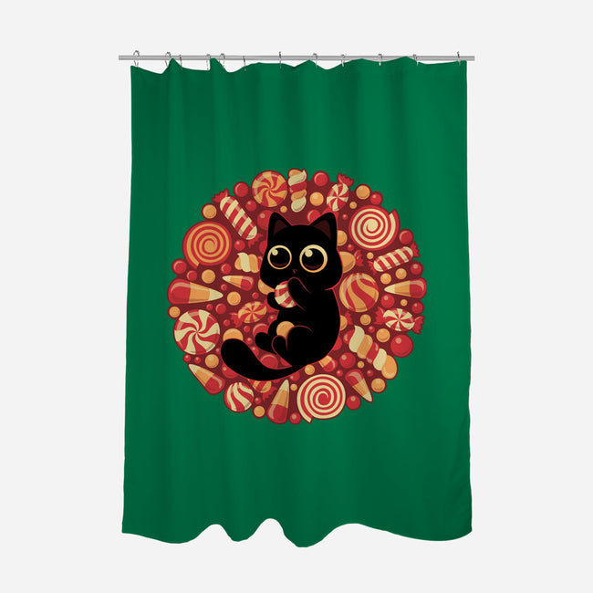Kitty Candyland-None-Polyester-Shower Curtain-erion_designs
