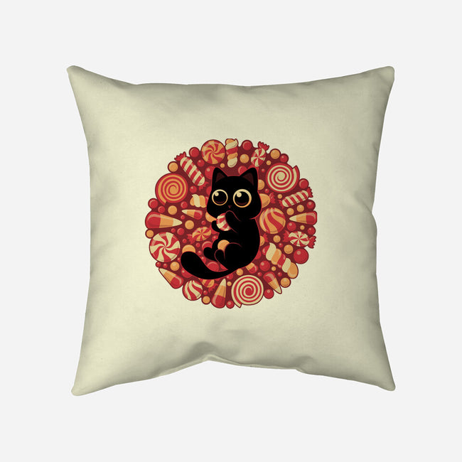 Kitty Candyland-None-Removable Cover-Throw Pillow-erion_designs