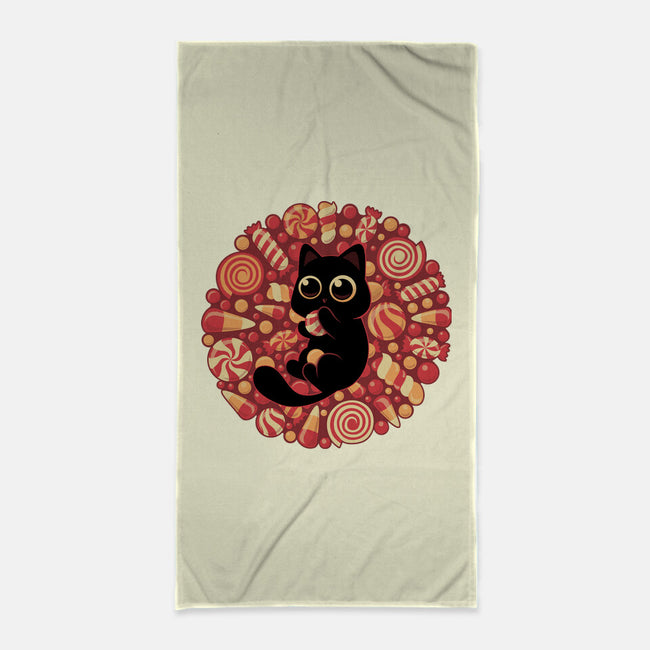 Kitty Candyland-None-Beach-Towel-erion_designs