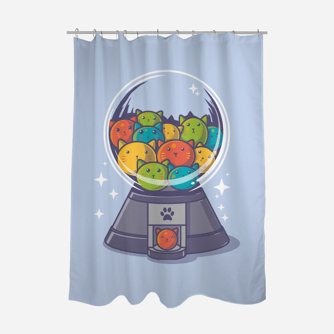 Candy Cat Machine-None-Polyester-Shower Curtain-erion_designs