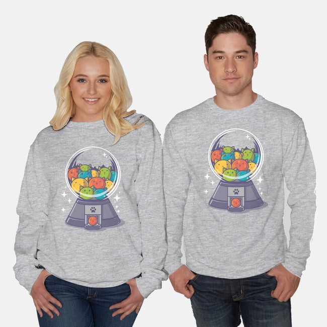 Candy Cat Machine-Unisex-Crew Neck-Sweatshirt-erion_designs