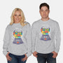 Candy Cat Machine-Unisex-Crew Neck-Sweatshirt-erion_designs