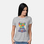 Candy Cat Machine-Womens-Basic-Tee-erion_designs