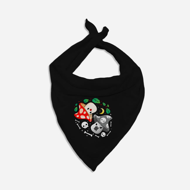 Dead Alive Mushrooms-Dog-Bandana-Pet Collar-Vallina84