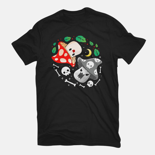 Dead Alive Mushrooms-Unisex-Basic-Tee-Vallina84